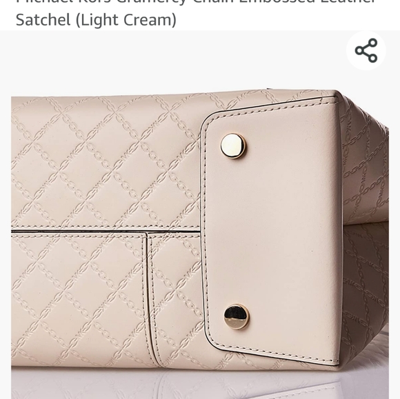 New Michael Kors LG Gramercy Satchel Lt Cream - Picture 4 of 9